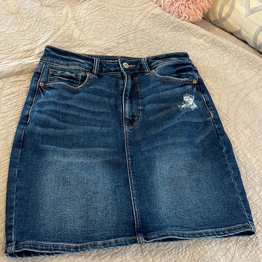 American eagle jean skirt